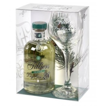 Filliers Pine Blossom Gin geschenk 0.5 ltr + glas